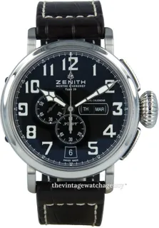 Zenith Pilot 03.2430.4054/21.C721 Stainless steel Black