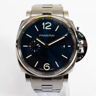 Panerai Luminor Due PAM 01124 42mm Stainless steel Blue