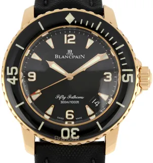 Blancpain Fifty Fathoms 5015-3630-52 45mm Red gold Black