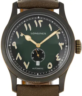 Longines Heritage L2.824.4.99.0 44mm Bronze and Titanium Green