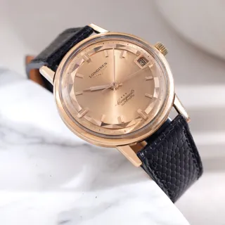 Longines Conquest 9025/18 35mm Rose gold Pink