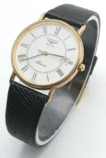 Longines 34mm 9K gold White