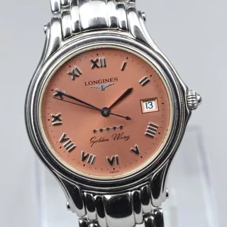 Longines Golden Wing L3.606.4 34mm Stainless steel Pink