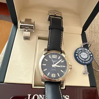 Longines Conquest L3.759.4.96.0 41mm Stainless steel Blue