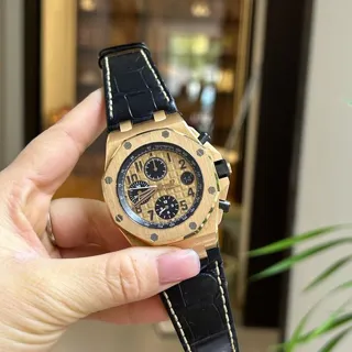 Audemars Piguet Royal Oak Offshore 26470OR.OO.A002CR.01 42mm Ceramic and Rose gold Champagne