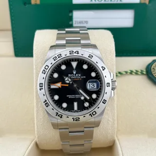 Rolex Explorer II 216570 42mm Stainless steel Black