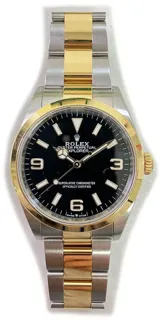 Rolex Explorer 124273 Yellow gold and Stainless steel Black