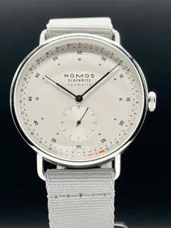 NOMOS Metro Neomatik 1165 41mm Stainless steel Galvanized$white silver-plated