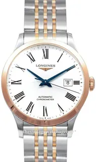 Longines Record L2.321.5.11.7 30mm Stainless steel White