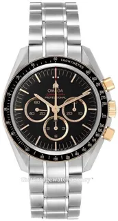 Omega Speedmaster Moonwatch 522.20.42.30.01.001 42mm Yellow gold and Stainless steel Black