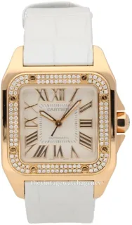 Cartier Santos 100 WM50450M 18k rose gold White