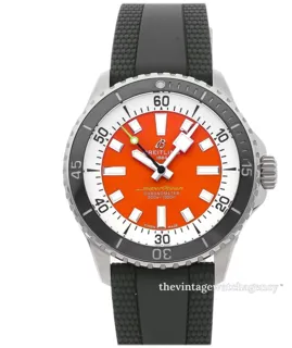 Breitling Superocean A173751A1O1S1 42mm Stainless steel orange