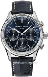 Frédérique Constant Flyback FC-760N4H6 brushed/polished steel blue