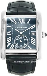 Cartier Tank MC WSTA0010 Stainless steel Blue