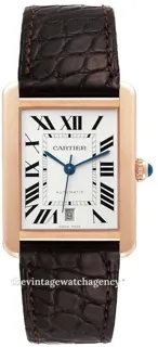 Cartier Tank Solo W5200026 Rose gold and Stainless steel Silver