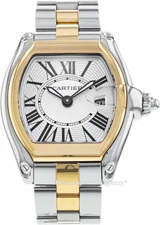 Cartier Roadster W62026Y4 33mm 18 carat yellow gold$steel Silver