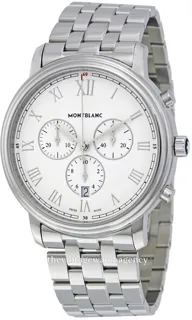 Montblanc Tradition 114340 42mm brushed/polished steel White