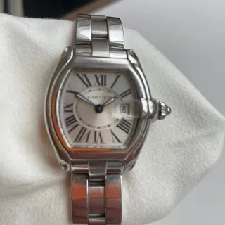 Cartier Roadster 2675 31mm Stainless steel White