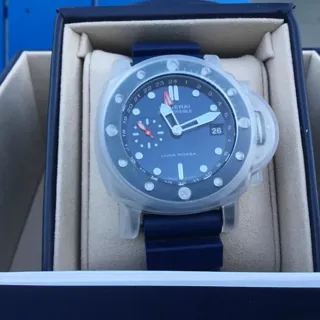 Panerai Submersible PAM01507 42mm Titanium Blue