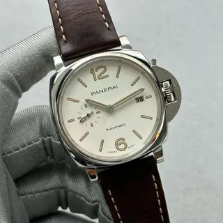 Panerai Luminor Due PAM01046 42mm Stainless steel White