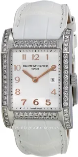 Baume & Mercier Hampton MOA10025 (V783006) 40mm Diamond set steel Silver