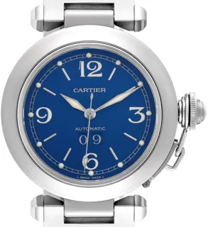 Cartier Pasha C W31047M7 Stainless steel Blue