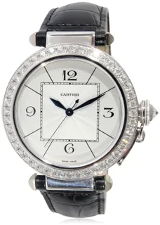 Cartier Pasha WJ120251 18k white gold Silver