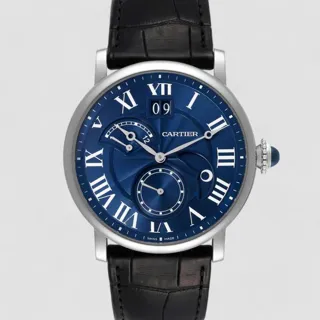 Cartier Rotonde W1556241 42mm White gold Blue