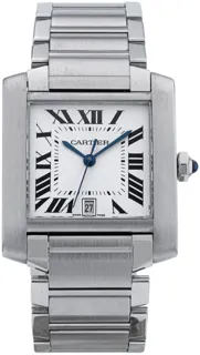 Cartier Tank Française W51002Q3 Stainless steel Silver