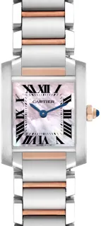 Cartier Tank Française W51027Q4 Stainless steel Pink