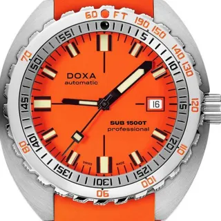 Doxa Sub 883.10.351.21 45mm Stainless steel Orange