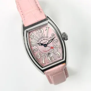 Franck Muller Conquistador 8002 L SC 27.5mm Stainless steel Pink