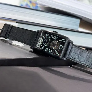 Franck Muller Crazy Hours 1300 T CH NR 32.5mm White gold Black