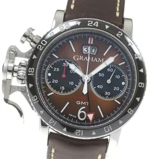 Graham Chronofighter 2CVBC.C01A 44mm Stainless steel Brown