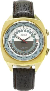 Gruen 24 Hour World Time Gold-plated