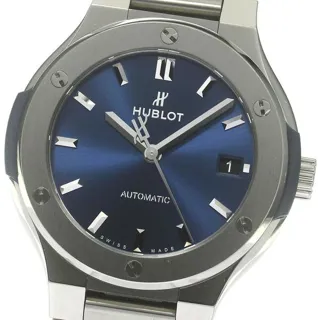 Hublot Classic Fusion 45, 42, 38, 33  568.NX.7170.NX 39mm Titanium Blue