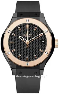 Hublot Classic Fusion 581.CO.1780.RX 33mm 18 carat rose gold$ceramic Black