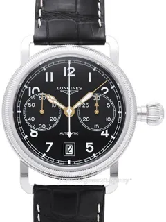 Longines Heritage L2.783.4.53.2 41mm Stainless steel Black