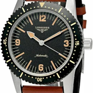 Longines Heritage L2.822.4.56.2 42mm Stainless steel Black