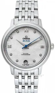 Omega De Ville 424.10.33.20.55.004 32.5mm Stainless steel White