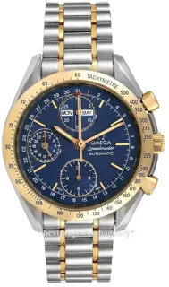 Omega Speedmaster 3321.80.00 39mm 18 carat yellow gold$steel Blue