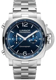 Panerai Luminor Chrono PAM 01110 44mm Stainless steel Blue