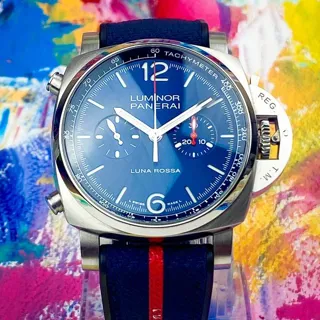 Panerai Luminor Luna Rossa PAM 01303 44mm Stainless steel Blue