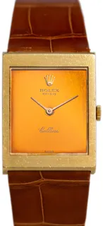 Rolex Cellini King Midas 4014 29mm Yellow gold brown$cognac metallic