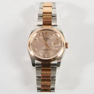 Rolex Datejust 116201-0081 Rose gold and Stainless steel