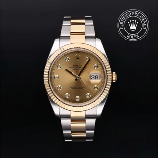 Rolex Datejust 41 126333 Oystersteel$Yellow Gold Champagne