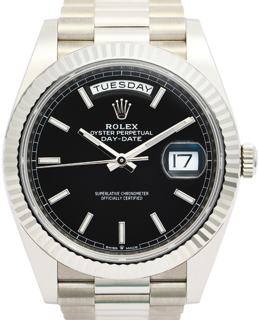 Rolex Day-Date 228239 40mm White gold Black