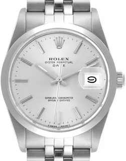 Rolex Oyster Perpetual Date 15000 34mm Stainless steel Silver