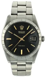 Rolex Oysterdate Precision 6694 34mm Stainless steel Black