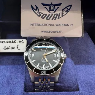 Squale .RLBK 38mm Stainless steel Black